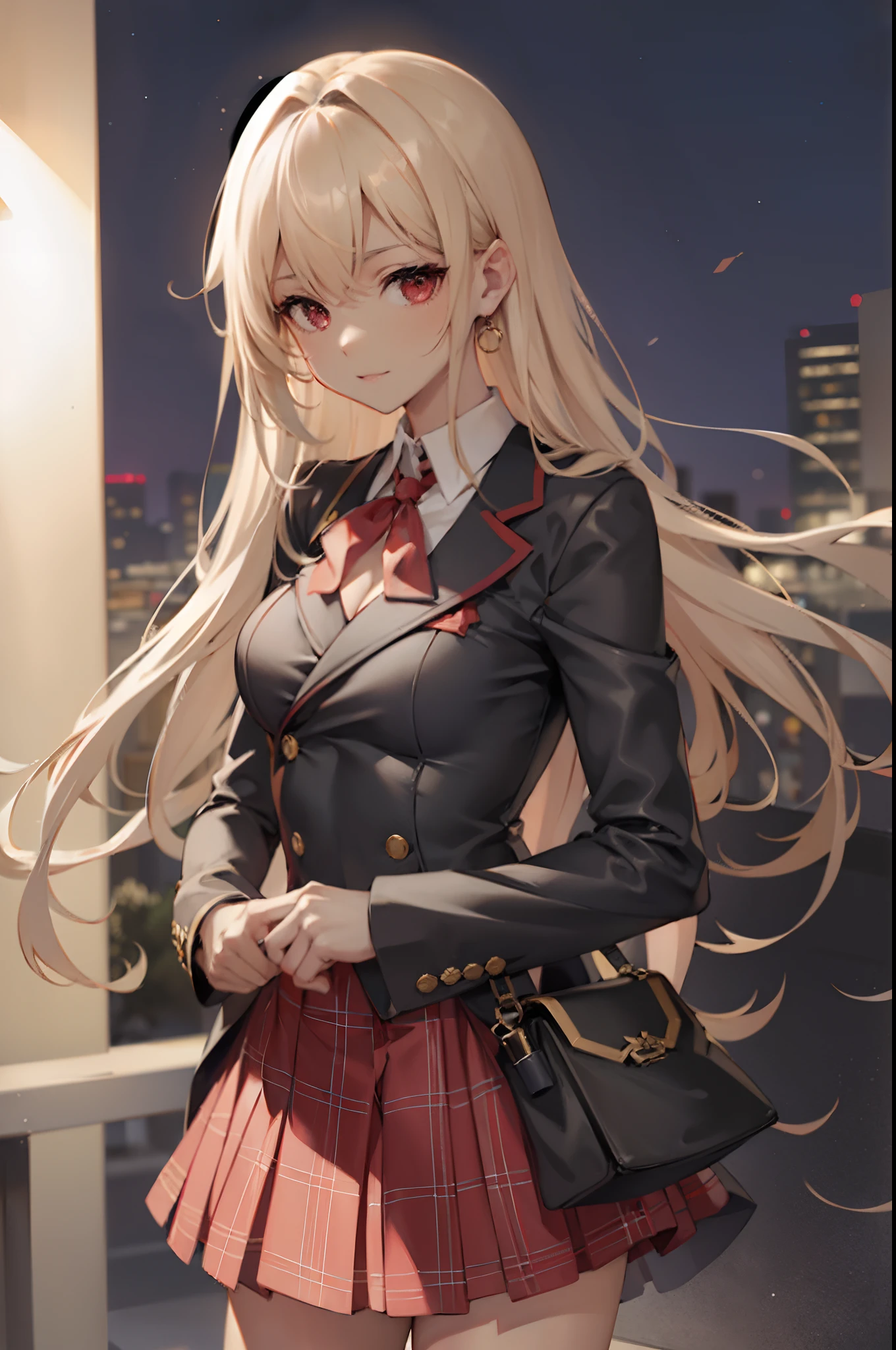 High School Uniform、ssailor suit、Red plaid mini skir、