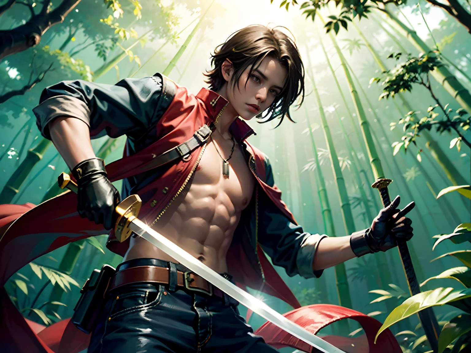 The hero of the bamboo forest，Sword duel