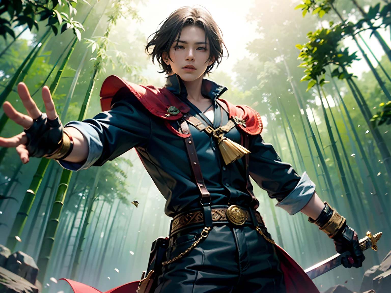 The hero of the bamboo forest,Sword duel