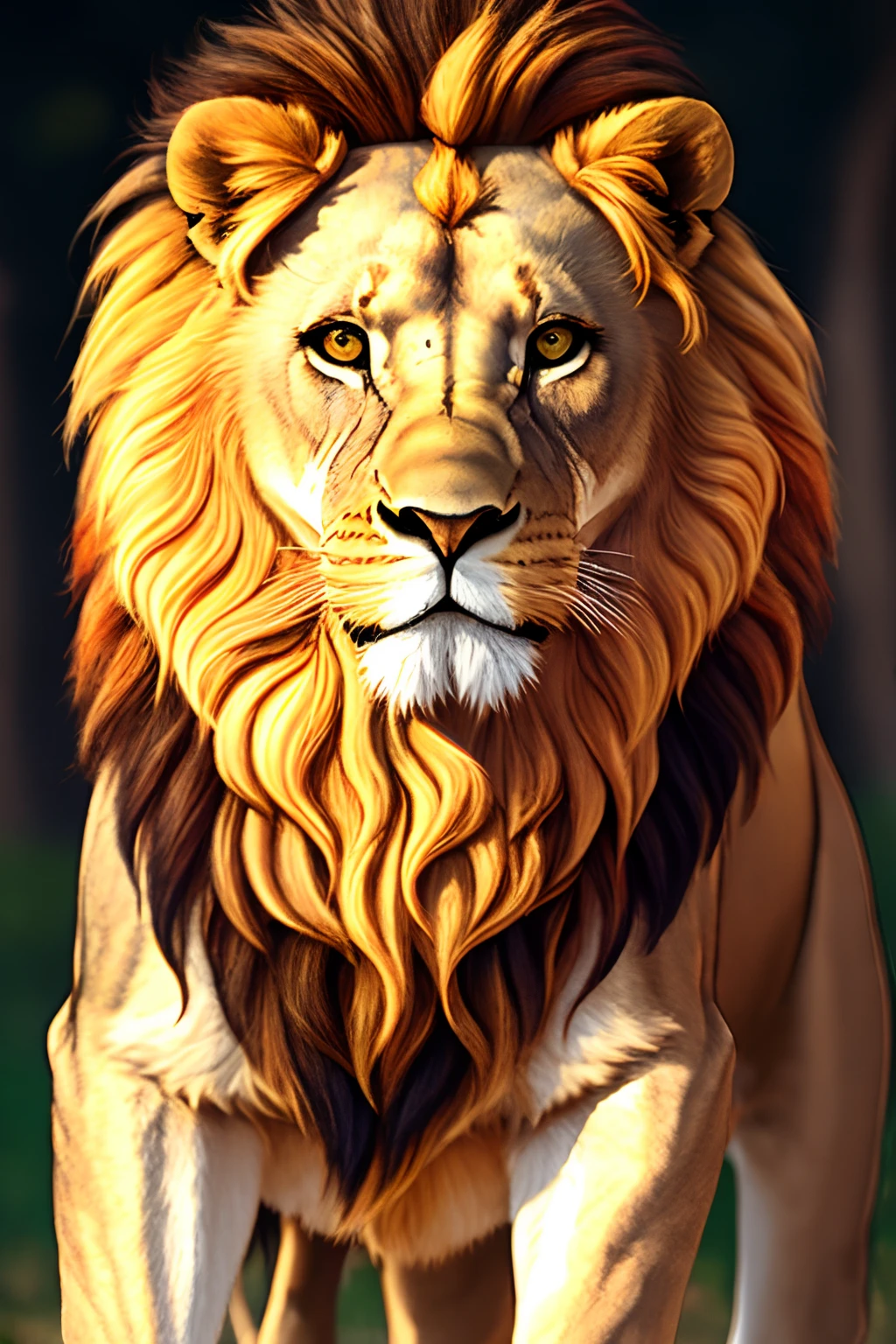 Yogic lion