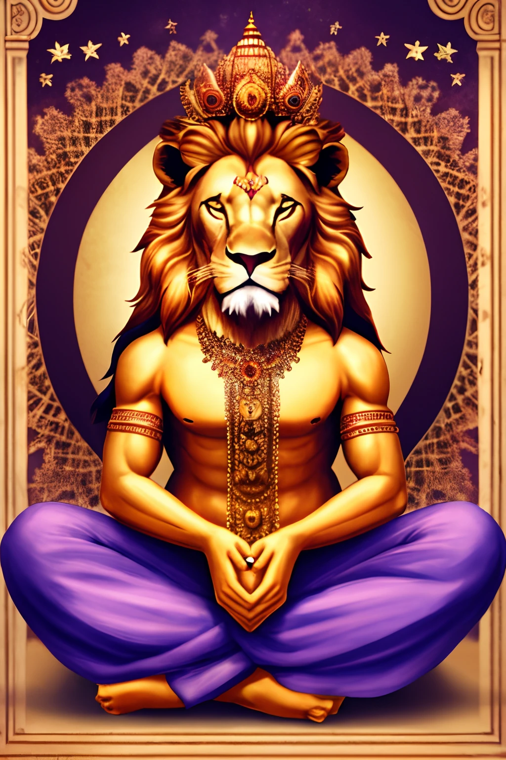 Yogic lion