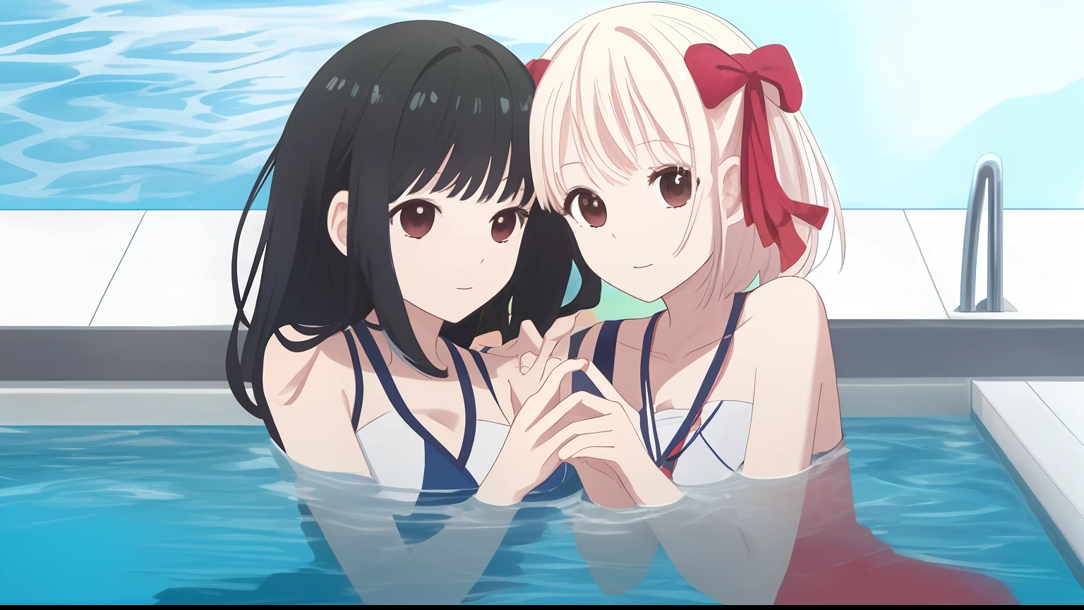 Watch your phone together in the pool