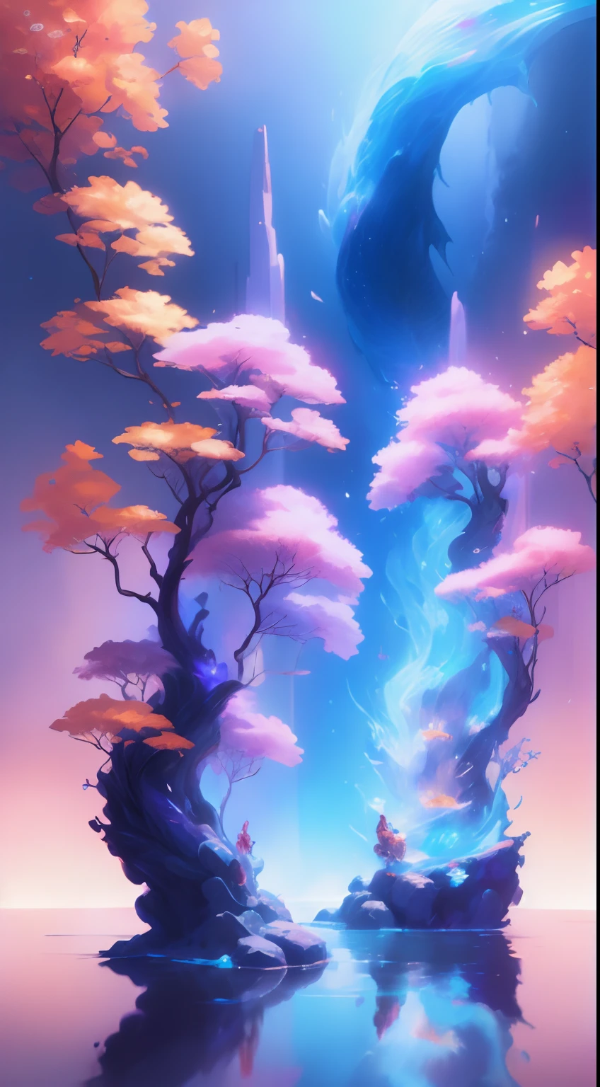a Oriental Dragons,standing in front of a space portal overlooking the sun, cyril rolando and goro fujita, gateway to another universe, Inspired by Cyril Rolando, gateway to another dimension, world, visible only through the portal, High quality fantasy stock photo, portal to another world, portal to outer space, In the style of Cyril Rolando, Looking into space, Universe, Magical Galactic Portal, The Cycle of the Stars, God