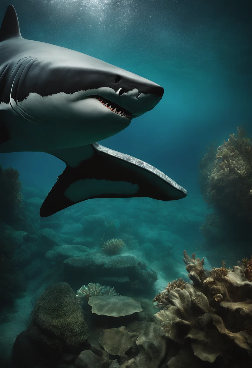 crie um megalodon