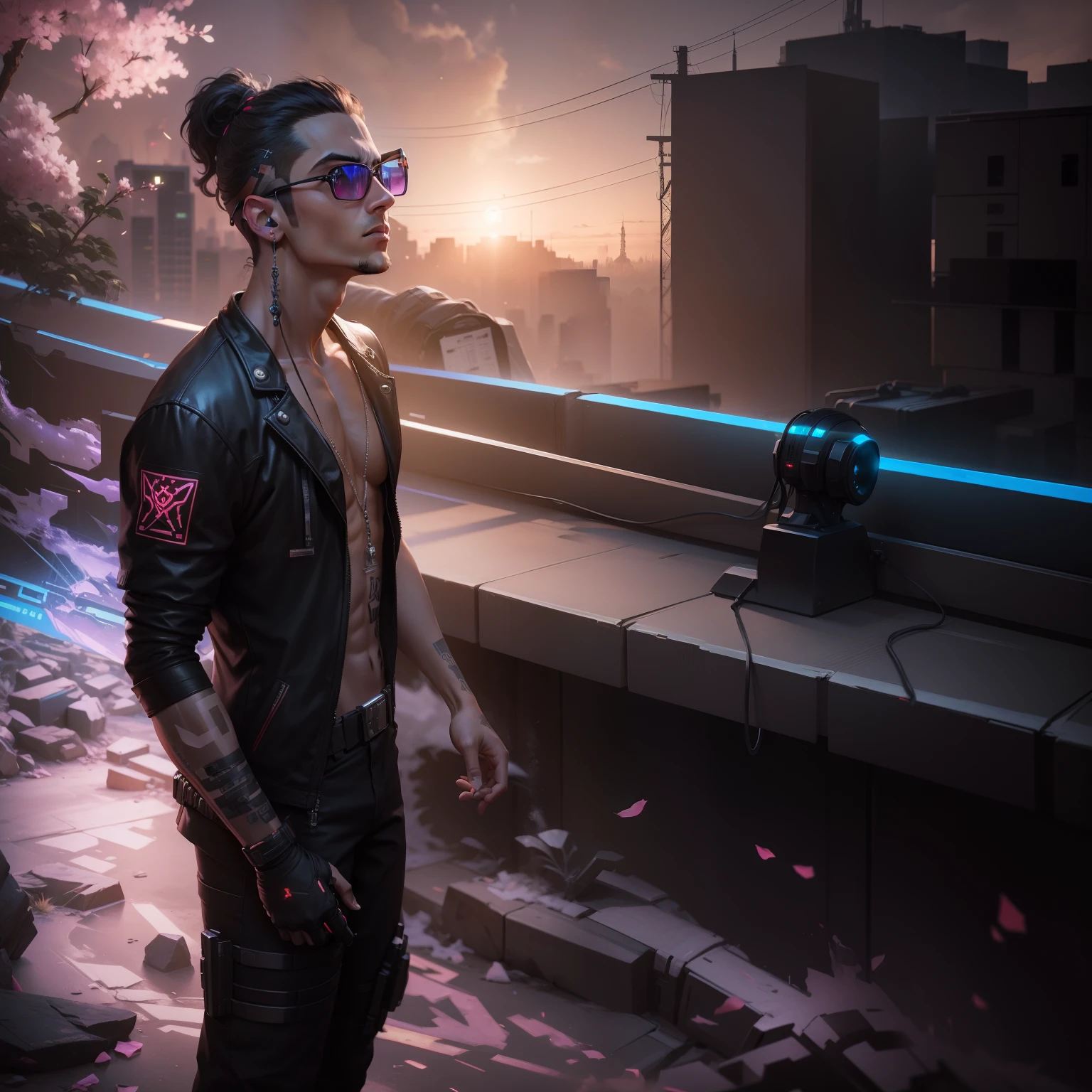 Change background cyberpunk handsome boy, realistic face, 8k, ultra realistic, gaming look,