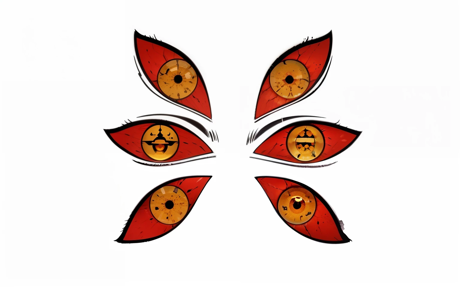 tmasterpiece,Best quality at best,high qulity,the Extremely Detailed CG Unity 8K Wallpapers,真实感,high detal,Yellow glowing eyes,The eyes were bloodshot,Six hideous eyes