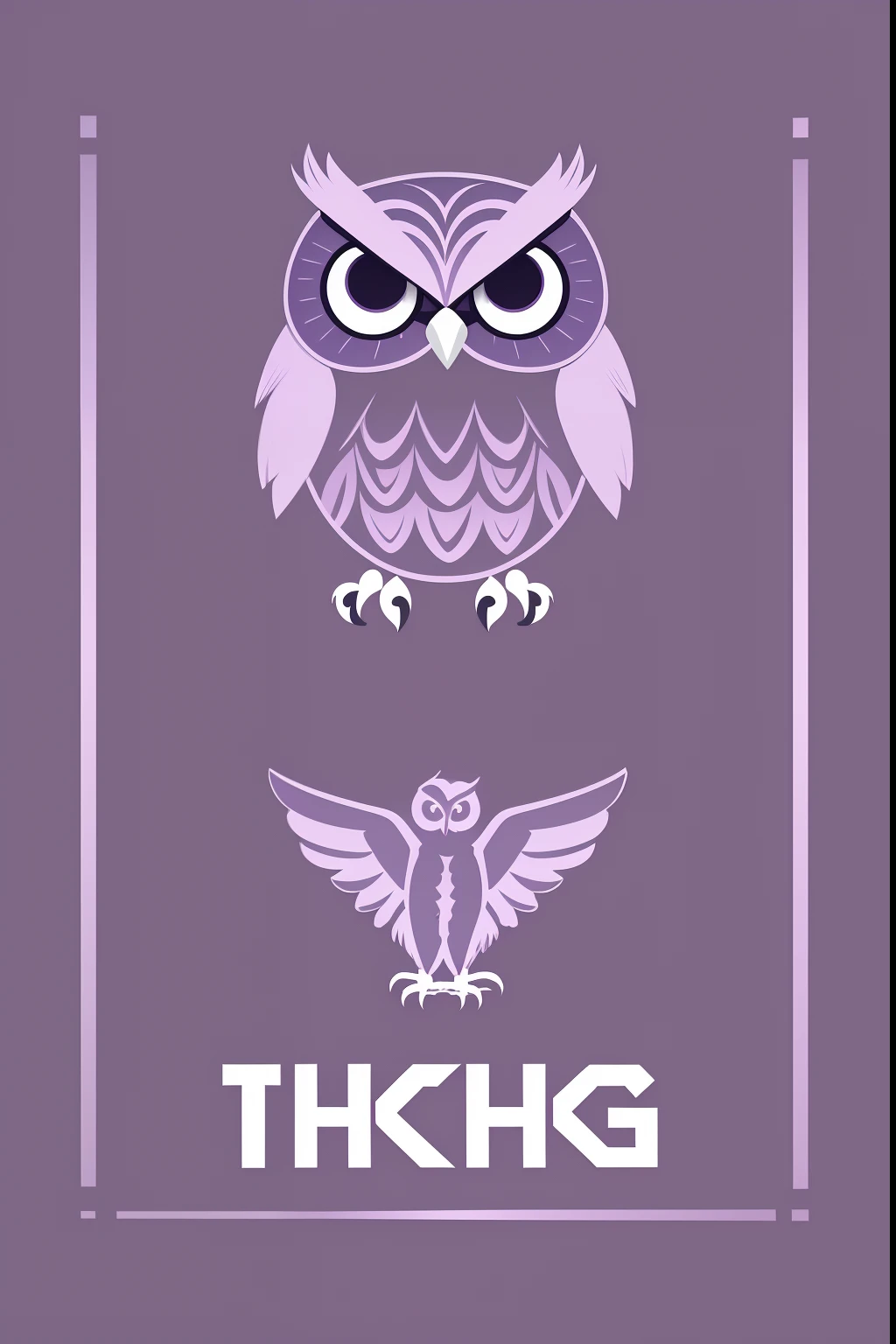 an logo for an teacher with an owl, pastel purple color, hd, abstrat style, solid color, no detailed, vetor art logo, 2d style