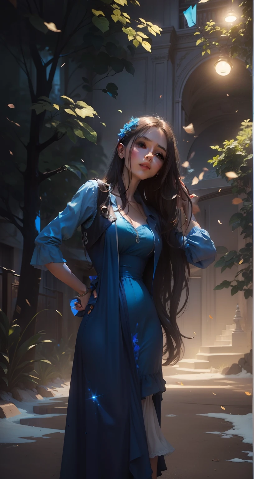 Blue dress