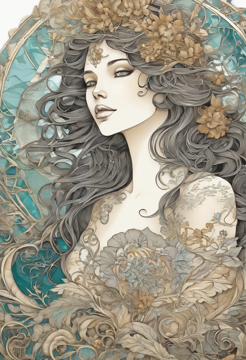 (1girll:1.3),full bodyesbian, Abstract art, style of rebecca guay,Fractal art,Colorful,
style-swirlmagic, (Masterpiece, Best quality, High quality, A high resolution, Ultra-detailed),
