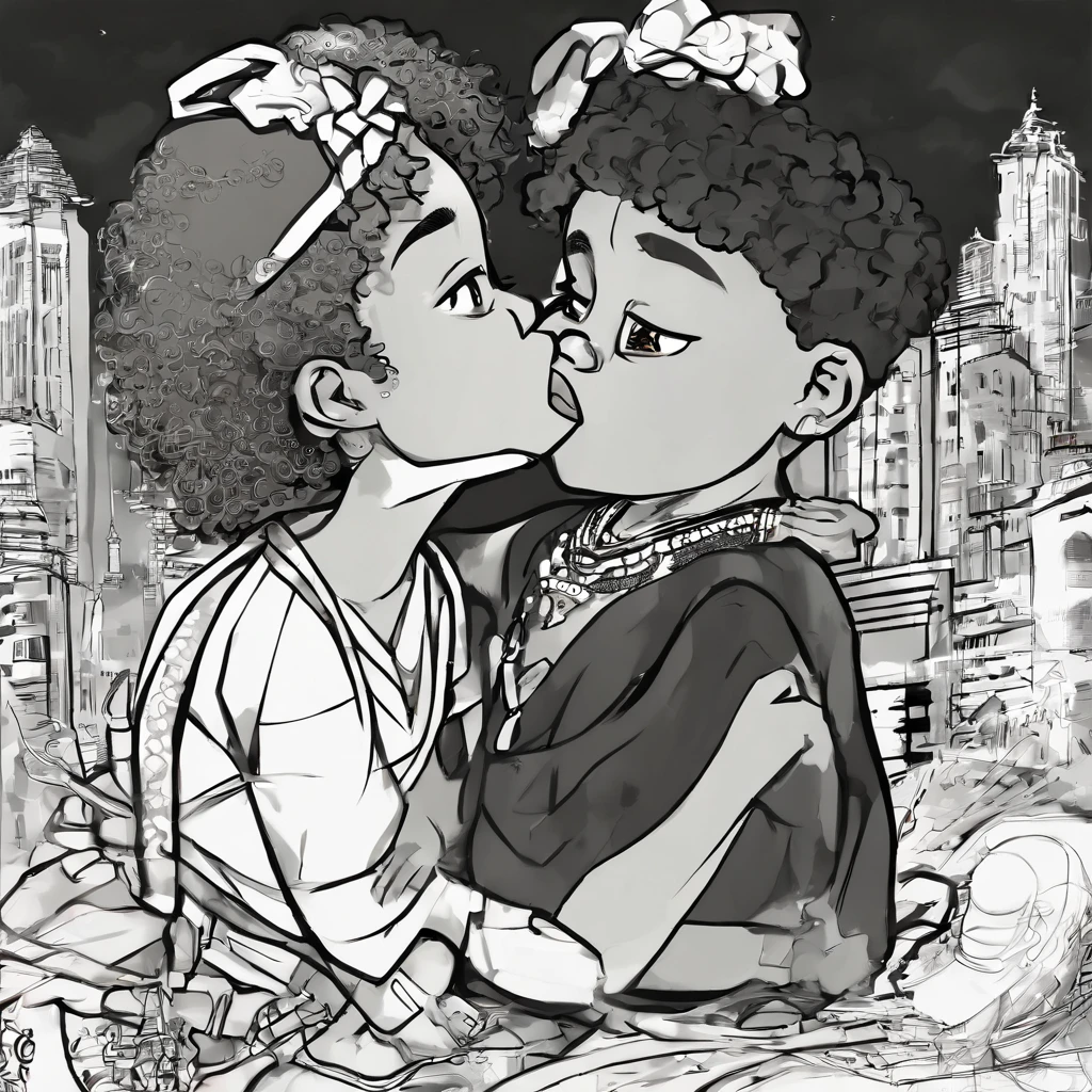 ((Photograph image of A hot Brobdingnagien sized Filipina giantess with gigantic, luscious, ginormagantuan, brobdingnagian sized thick lips, massively, smothering smooches a dwarf black boy on the dwarf black boy baby's minuscule head, the Filipina giantess's huge thick lips are much larger than the dwarf black boy baby's re head while smooching the black boy's face)), ((as a result The Filipina giantess's wet, gigantic lips covers the entire dwarf black boy baby's e head while smothering the black tiny boy, the Filipgiantess's ginormagagantuan huge lips engulf all of the dwarf black baby boy's chin and end the top of his forehead, the entire tiny black baby boy's face is completeuffocated by the Filipina giantess's gargantuan thick lips, along with the Filipina giantess's thick drooling saliva and lipstick splashes on the tiny black baby boy's entire suffocating fabundantly while smooching the black tiny boy's tiny face)), ((Resultingthe tiny black baby boy start pleasuring, blushing whietting kissed, the black baby boy's start erecting and sexual climaxn her tits abundantly)), ((the black midget boy gets sexual arousals way more and wants way more of the Filipina giantess's wet big tasty smooches)), ((vibrant, highly detailed, massive size difference))