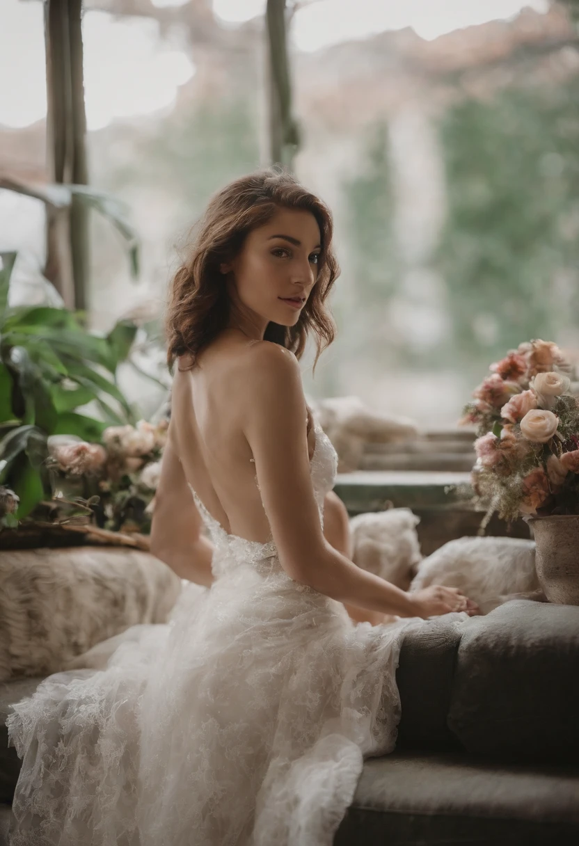 Full body lotion,Lingerie transparent,Incomplete,Spread your legs apart,Slim waist,Bright eyes,Semi-bedridden,huge tit,Wet a person,Pink hair,eyes with brightness,femele,Raised sexy