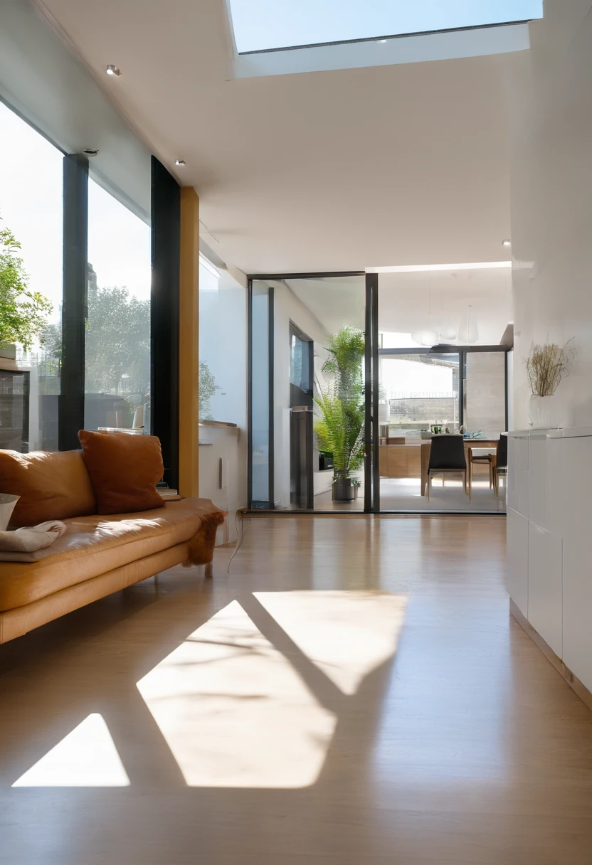 (((obra-prima))), Design interior, Modern living room with an integrated coffee table with contemporary kitchen of the highest quality + mesa de comedor, Amplio espacio, integration, Apartment with natural light flowing through the windows, (Dim lighting: 1.2), interiores, interior design, interior design, Texto original en, lounge, comedor, Kitchen design, Arquitectura de calidad, acogedor, consuelo, Acogedor, Artist's impression, ambiente integrado, HARMONY, fotorrealista --auto