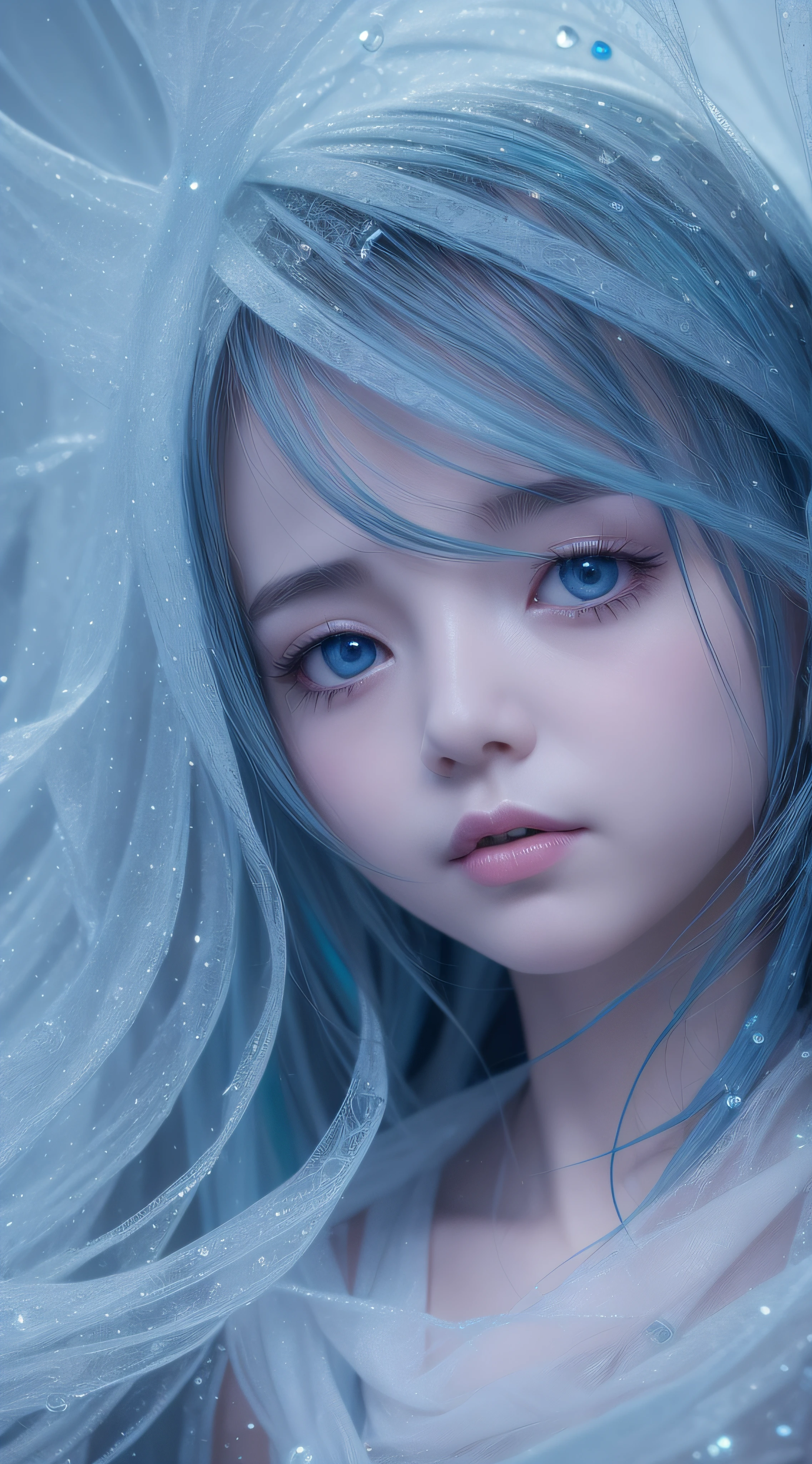 Silence is here just listen, cute, fantasy, dreamy, centered, by Tim Burton, professional, modern, minimalist, Miki Asai Macro photography, close-up, hyper detailed, trending on artstation, sharp focus, studio photo, intricate details, highly detailed, by greg rutkowski