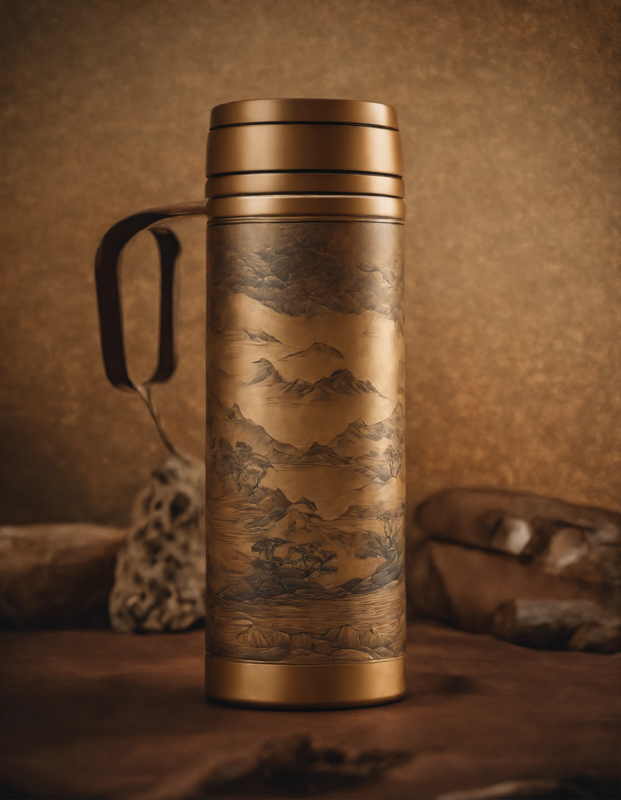 Dunhuang mural style thermos cup