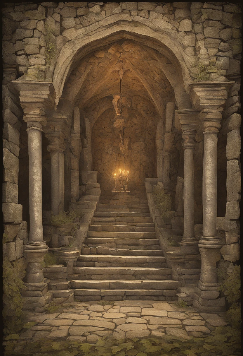 Bells ringing on ancient castles and skeleton monsters on patrol（4K,tmasterpiece, hyper HD, Professional lighting）