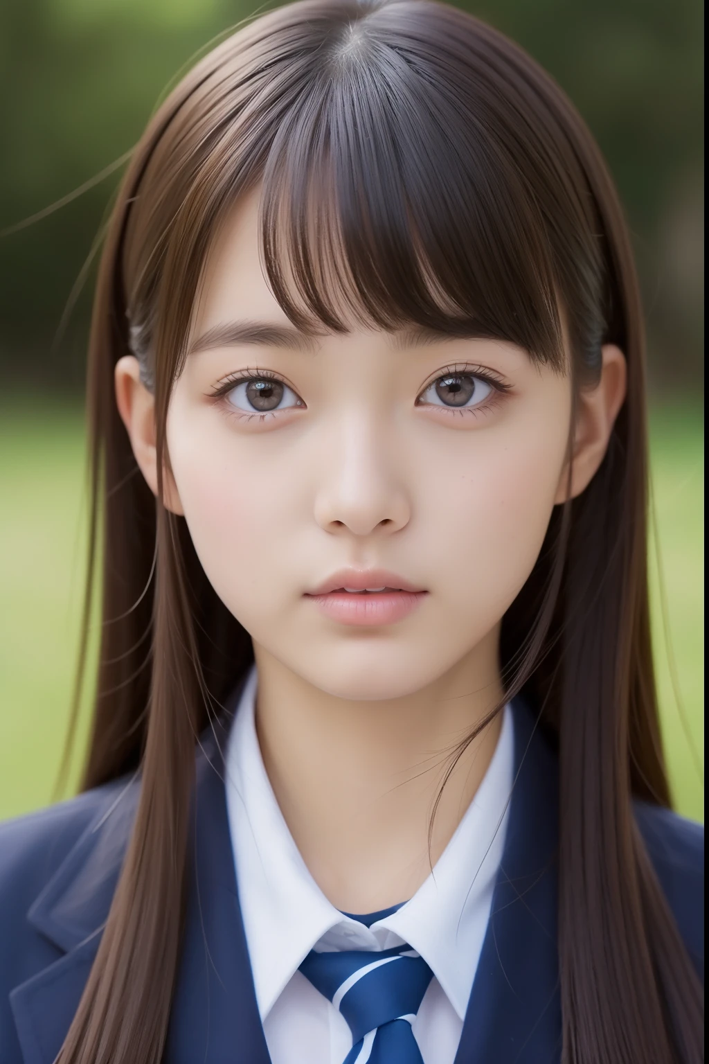 beautiful detailed girl, very detailed eyes and face, beautiful detailed eyes, Japanese girls' high school uniform