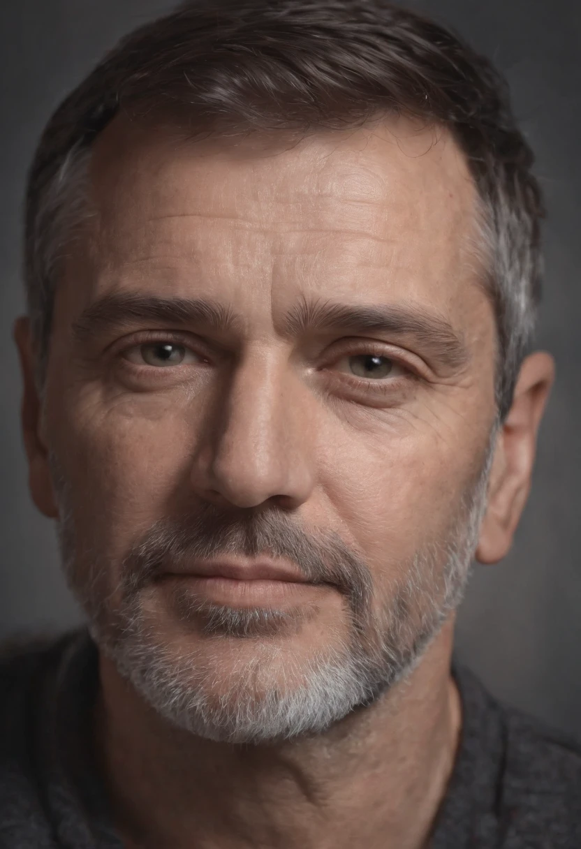 Rosto detalhado (um velho homem 47 anos, negro), gritando, rosto assustado, (Professional 3D rendering:1.3) de (Realistic:1.3), 8k