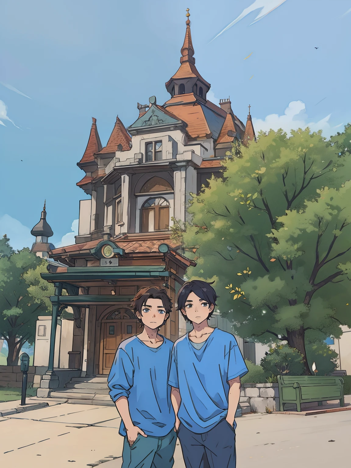 Two anime boys