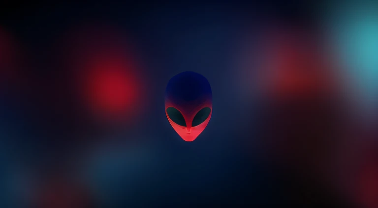 Enhance the alien's face with more settings and correct tonal errors