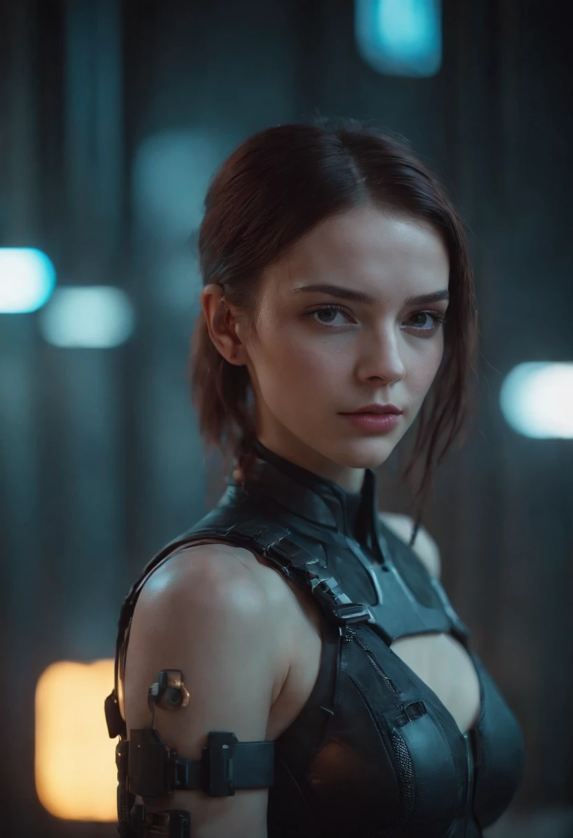 a gir Cyberpunk, 8k, ultra realistic, ultra detailed