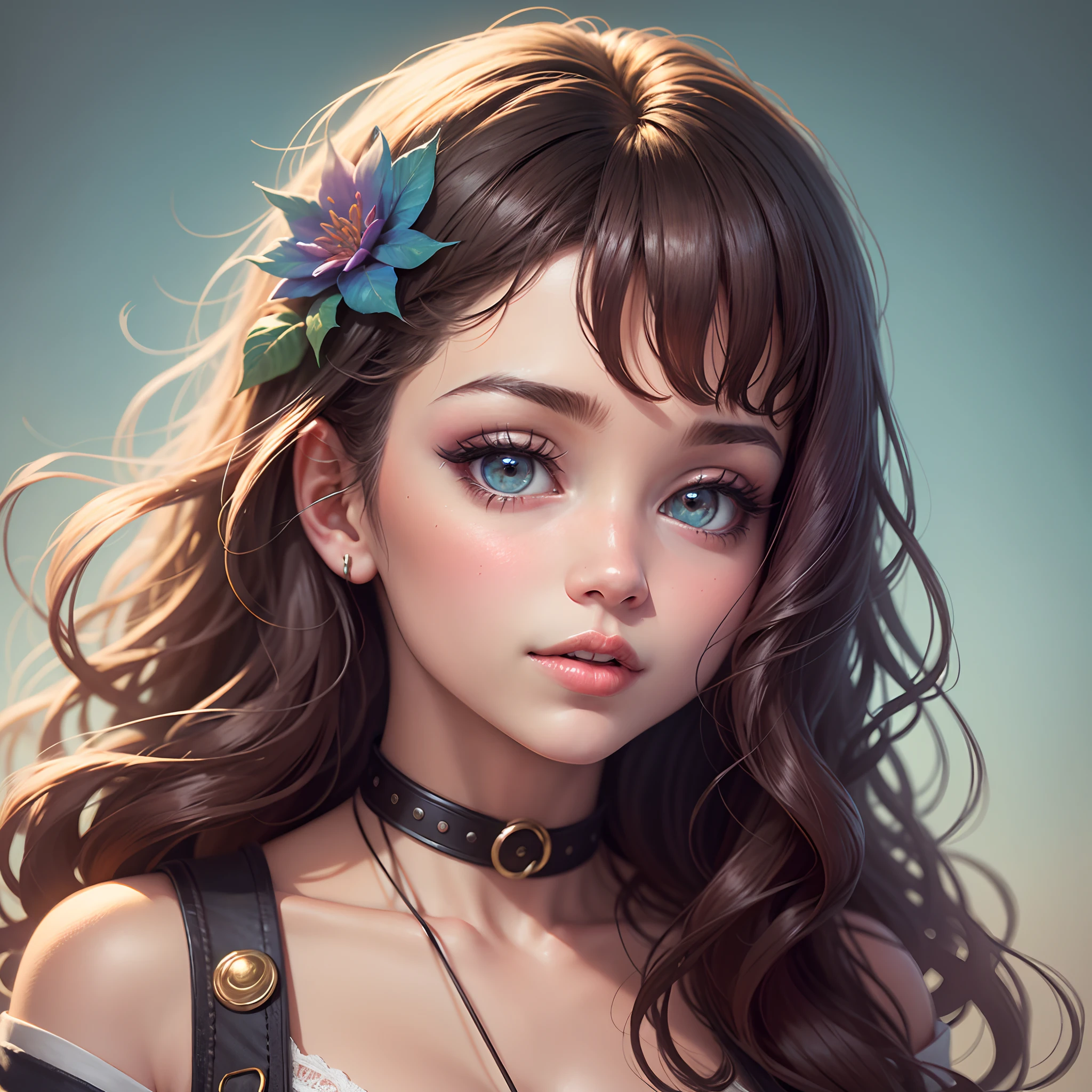 Illustration of a dreamy girl, estilo Disney, pixel, alta resolução, realista, 32k --auto --s2