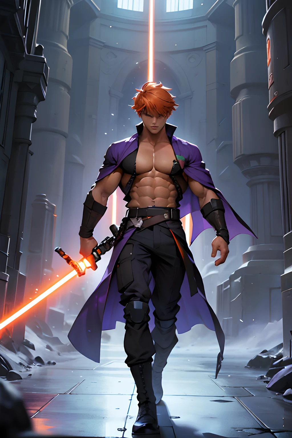 mtu,wildness,musculature,full of strength,Scar,one-eyed,lightsabers