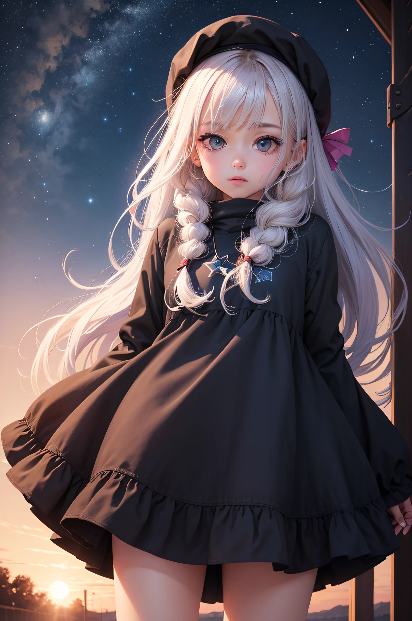Girl,Night,sky,Star --auto