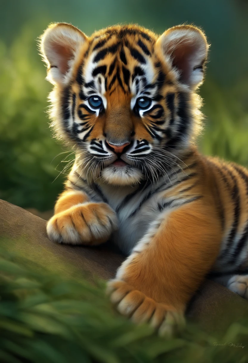 Baby Tiger，bit girl