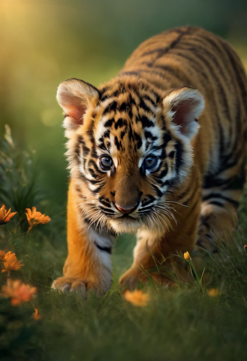 Baby Tiger，bit girl