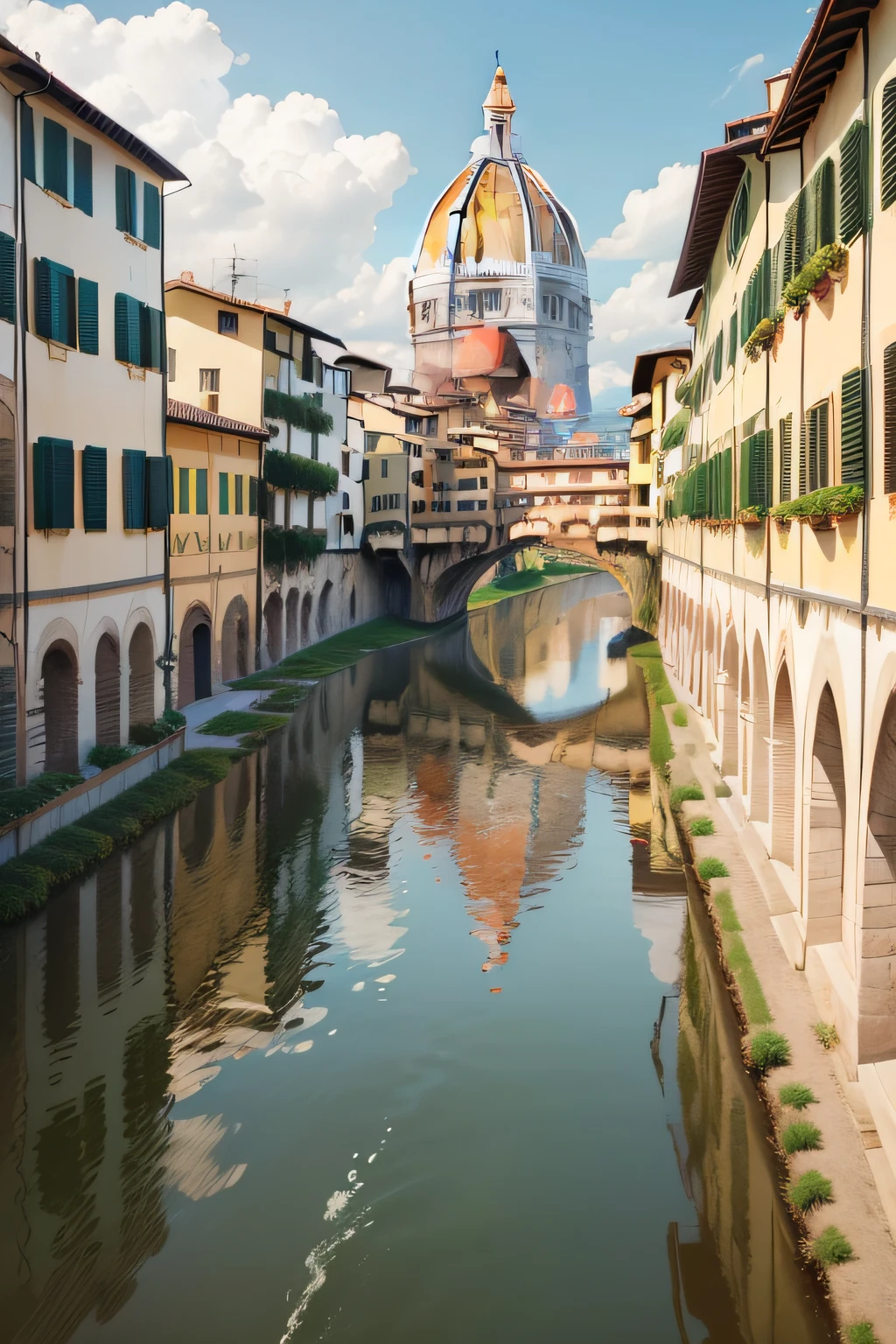 Generate a photo of Florence, na italia, de forma antiga, por volta do ano 1509