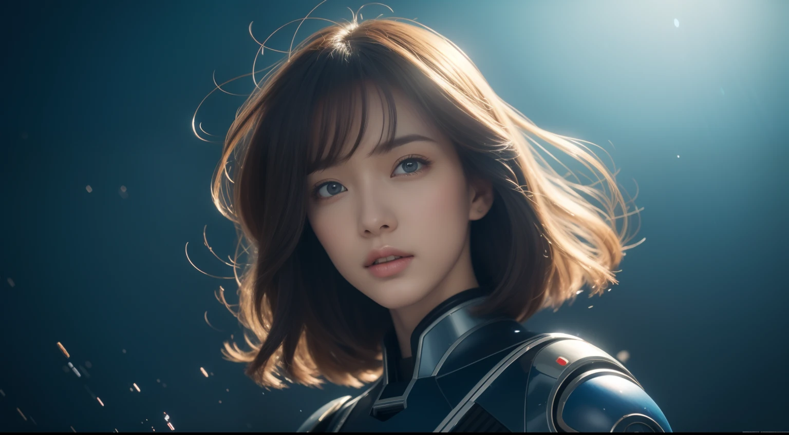 From the movie New Century Evangelion,blue theme,Best quality,Masterpiece,Realistic,professional,Vivid colors,Ultra-fine painting,Portrait,anime big breast,Photogram,number art,Fantasyart,3d graphic,Cinematic_lighting,Strong_rim_Light,rim-light,Ambient_Light,Tyndall effect,moodylighting,Huge_filesize,Real,female pervert,Mecha musume,Cyborg,Tights combat suit,Power armor,Cut clothes,Japanese_Armor,one side up,shmup,remains,rubble_废墟,(Extremely detailed Cg Unity 8K wallpaper),(((Masterpiece))),(((Best quality))),((Ultra-detailed)),(Best Illustration),((An extremely delicate and beautiful)),Dynamic Angle,Wind,classic,Spring,(Detailed light),(Sunlight),Beautiful and delicate water,(Painting),(Sketch),(full bloom),(Shine),