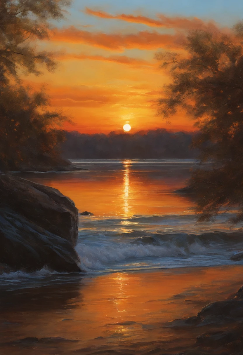 Markrosco、painterly、Sunset、
