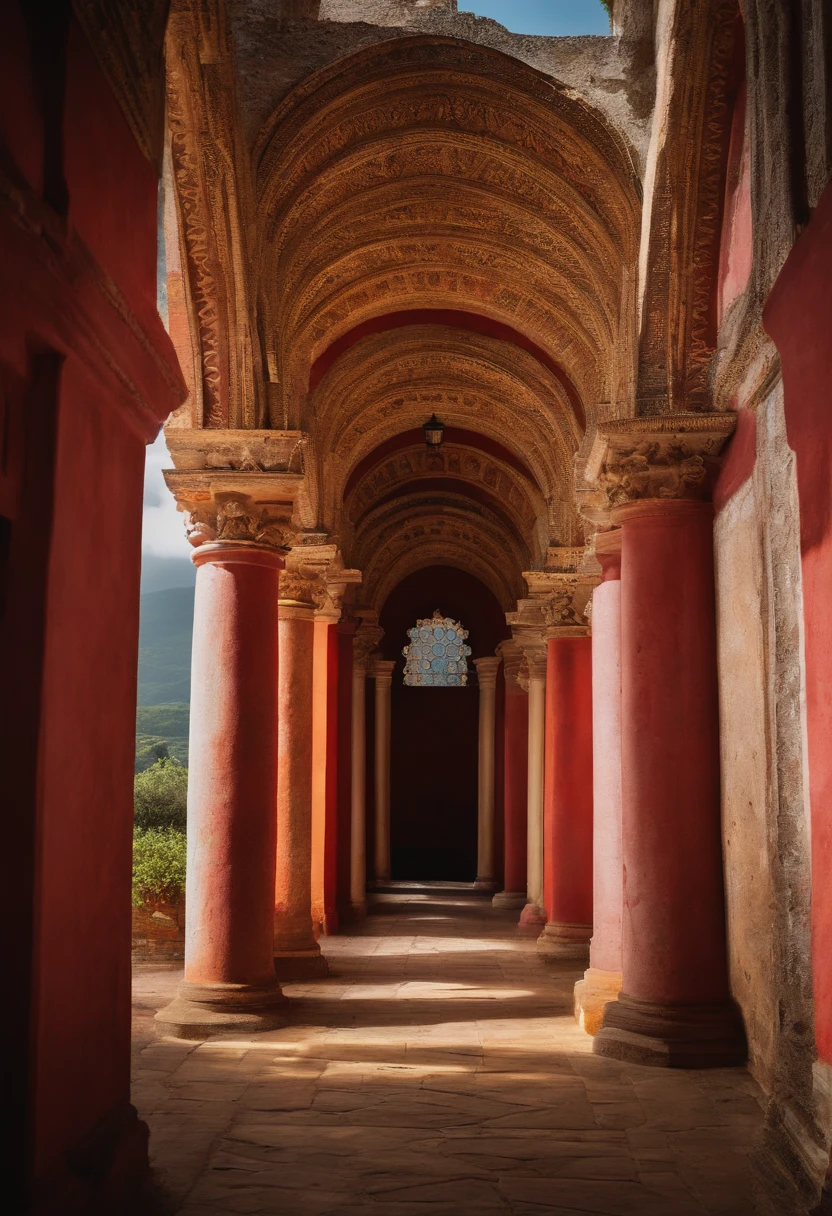 Freira do convento assustadora cheia de sangue