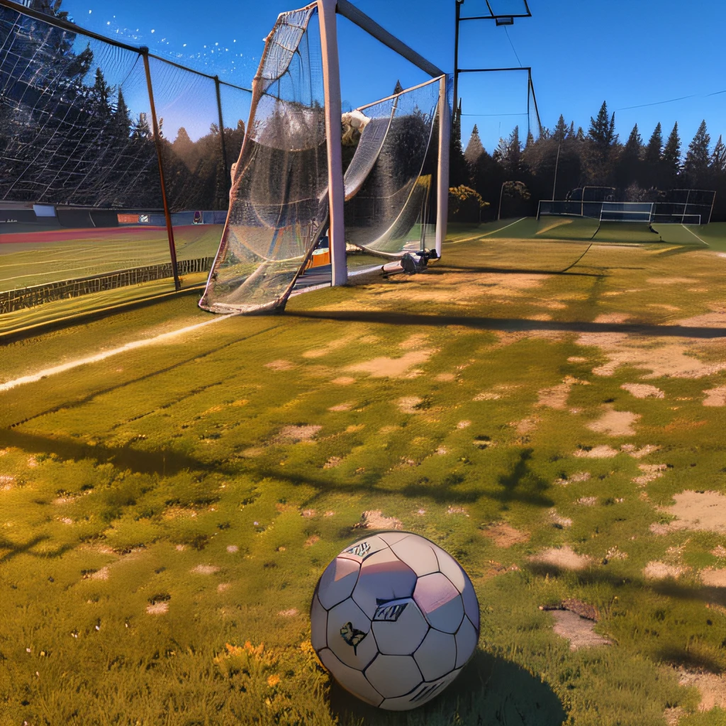 there is a soccer ball on the ground near a goal, on a soccer field, pitch darkness around the post, shot on iphone 1 3 pro max, shot on iphone 1 3 pro, shot on gopro9, nice afternoon lighting, on a football field, playing soccer, shot on iphone 6, shot on iphone, captured with sony a3 camera