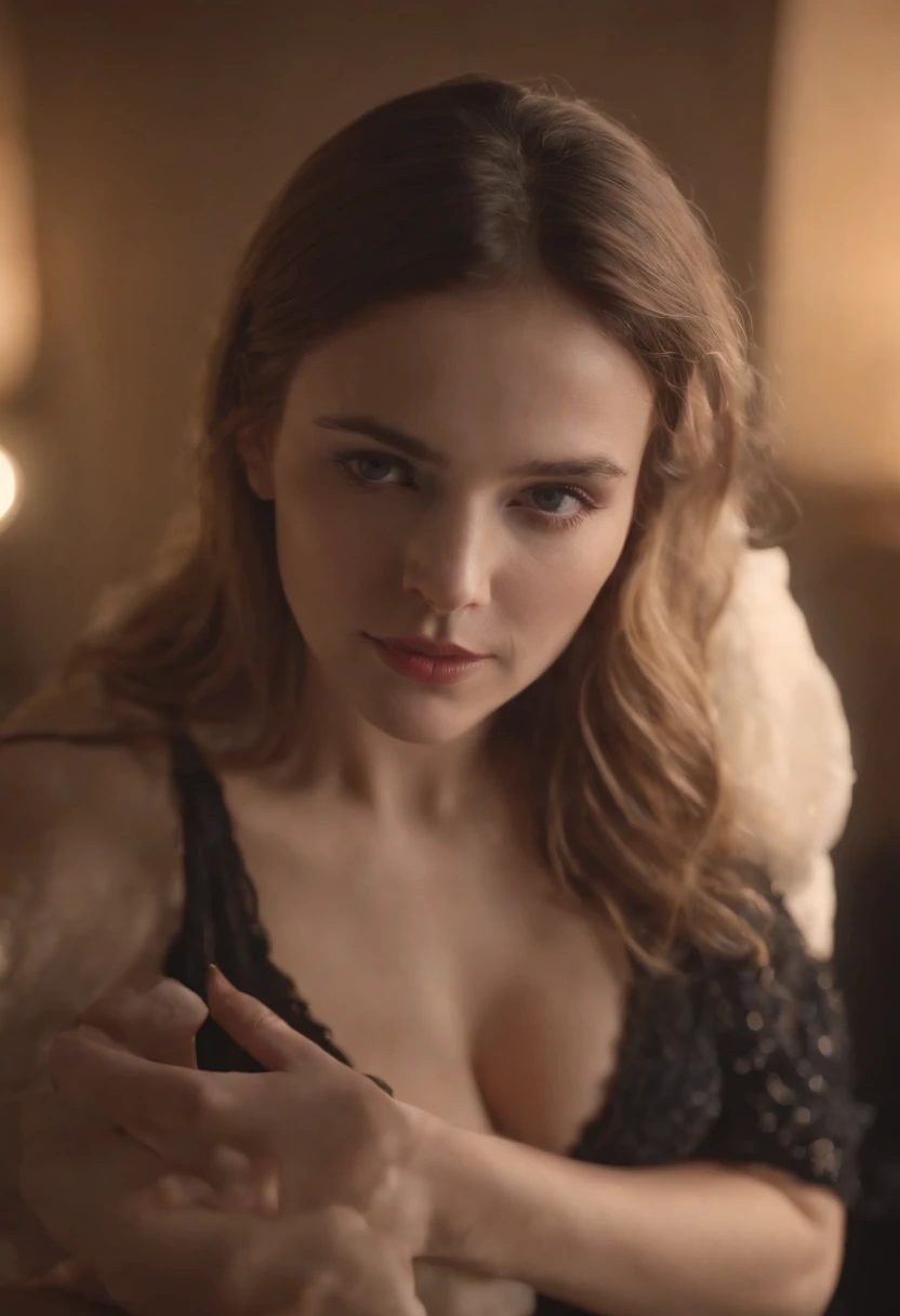 A woman who is masturbating