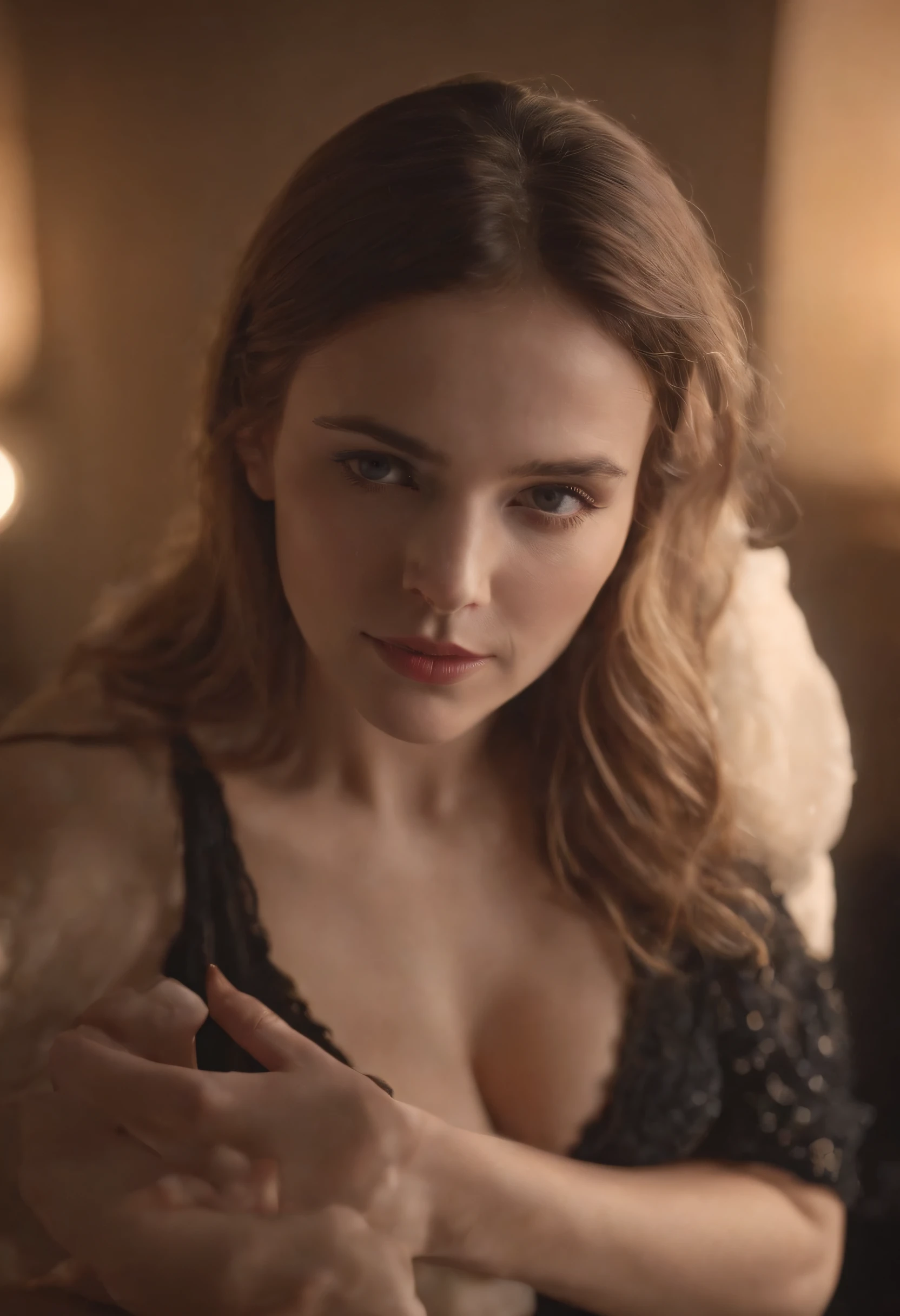 A woman who is masturbating