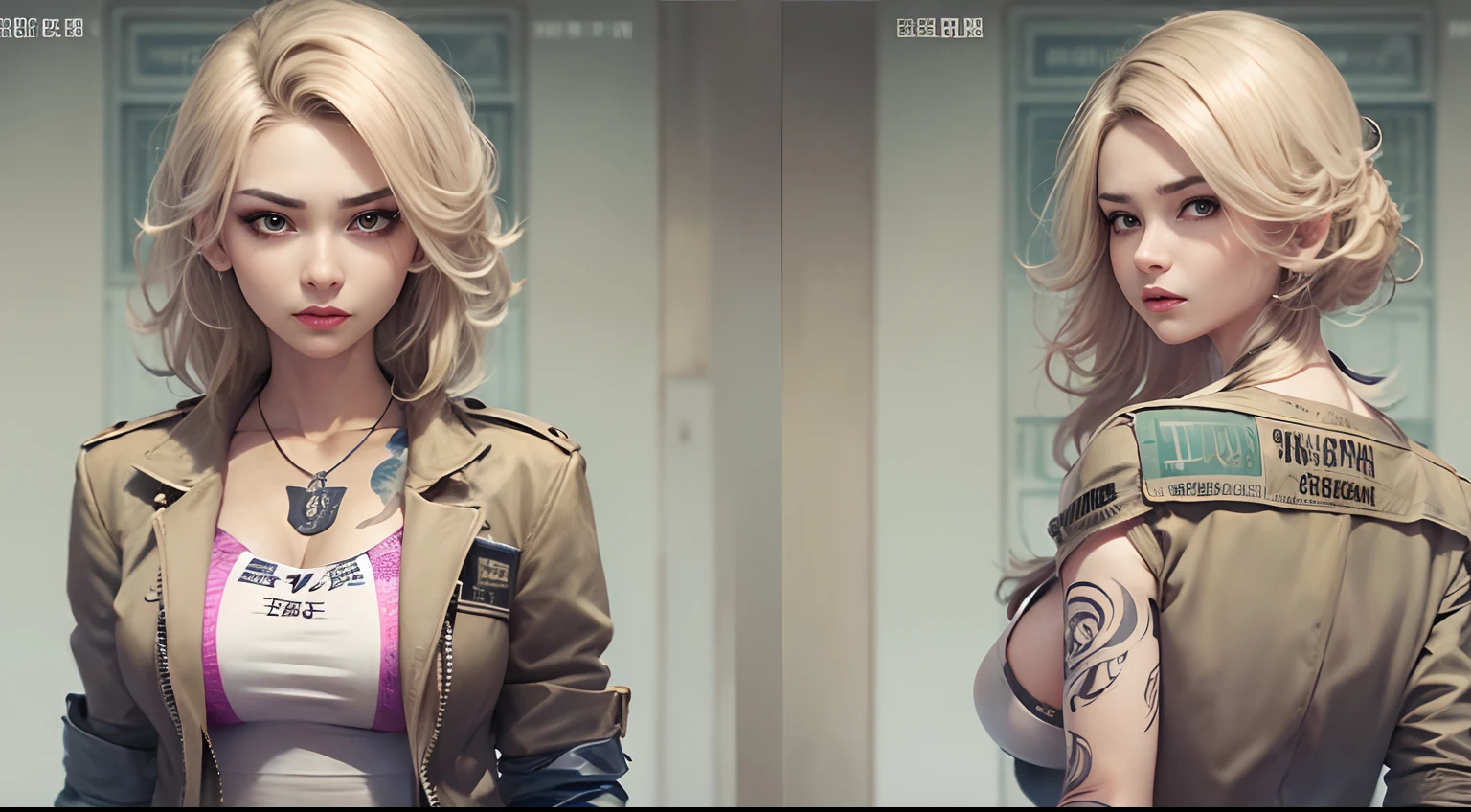 age female thief、1People only、Criminal Organizations、smuggling、Have a gun、Getting into the robbery、A sexy、a blond、Twin-tailed、Colossal tits、Bad attitude、Bank Robbery Gang、serious facial expression、espionage、action scene、Banking background in the near future、Hi-Tech、Bundles、The tattoo