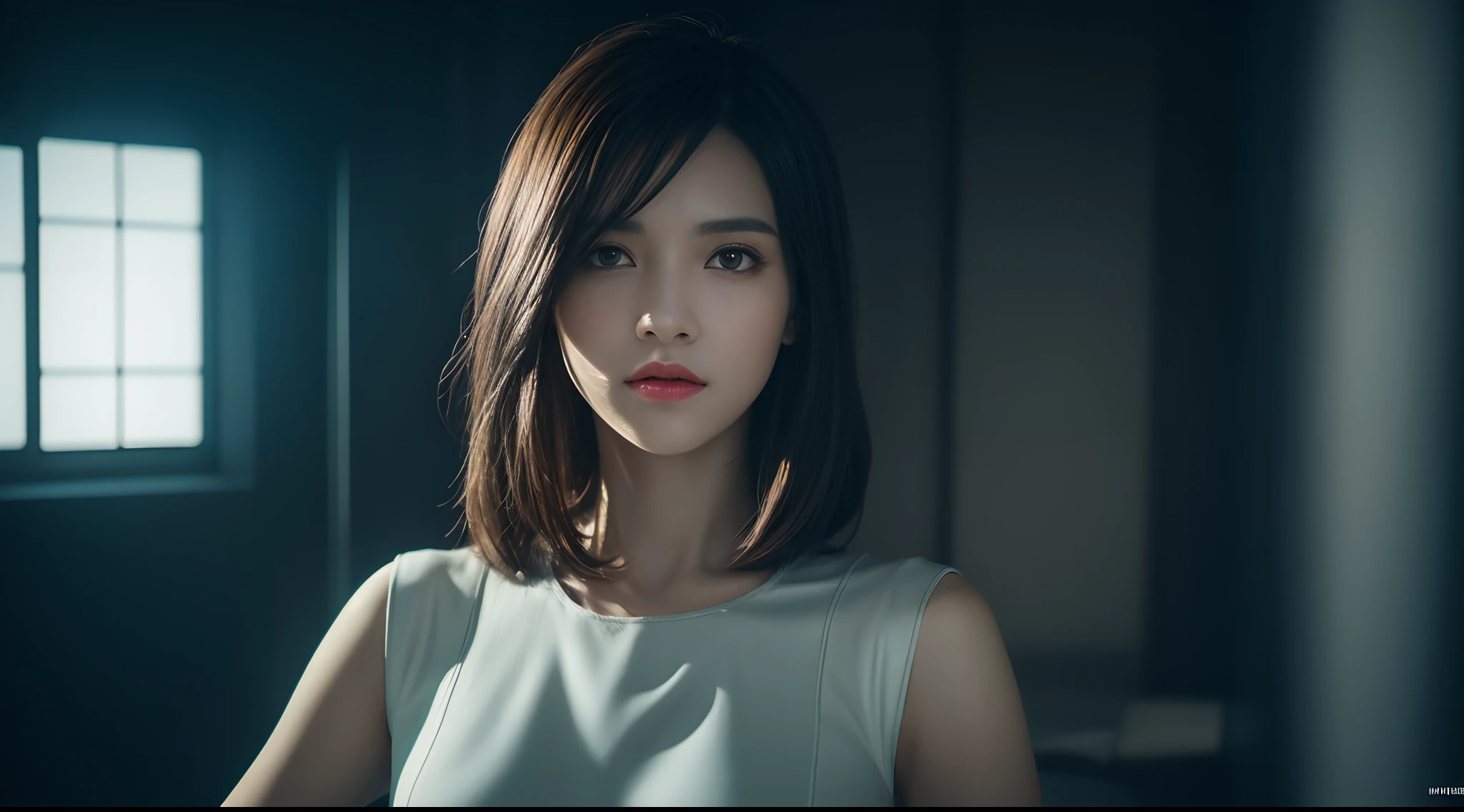 3D, A beautiful cyberpunk female image,hdr(HighDynamicRange),Ray traching,NVIDIA RTX,Hyper-Resolution,Unreal 5,Subsurface scattering、PBR Texture、post-proces、Anisotropy Filtering、depth of fields、maximum definition and sharpness、Many-Layer Textures、Albedo e mapas Speculares、Surface coloring、Accurate simulation octane rendering of light-material interactions、Two-colored light、largeaperture、Low ISO、White balance、the rule of thirds、8K raw data、blackstockings