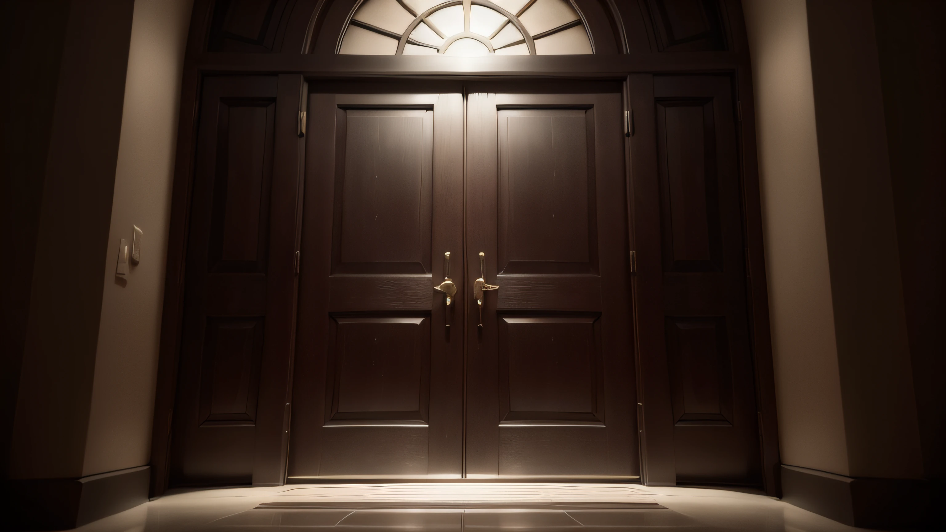 giant door dark scenery diffused light, reletindo