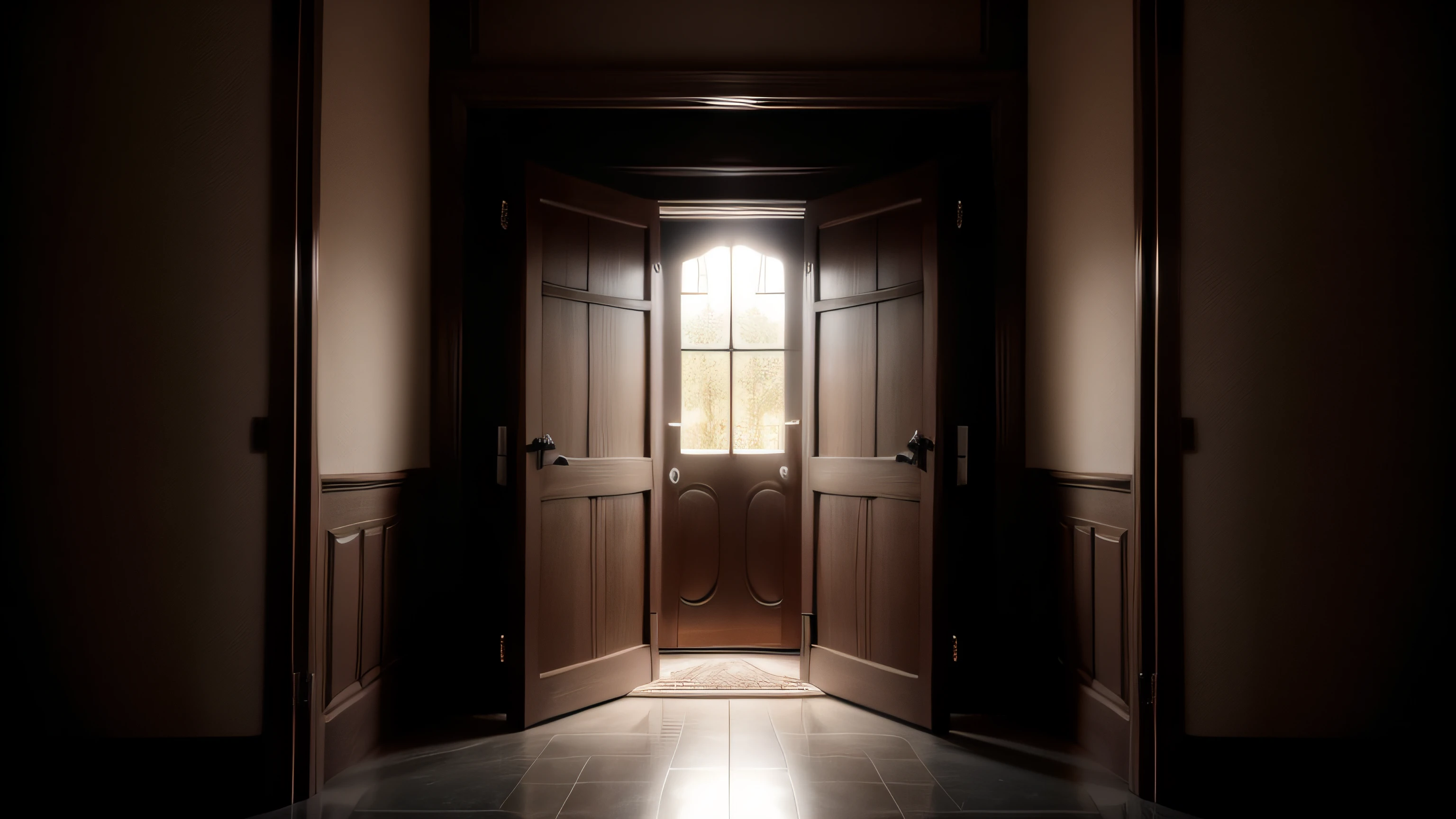 giant door dark scenery diffused light, reletindo