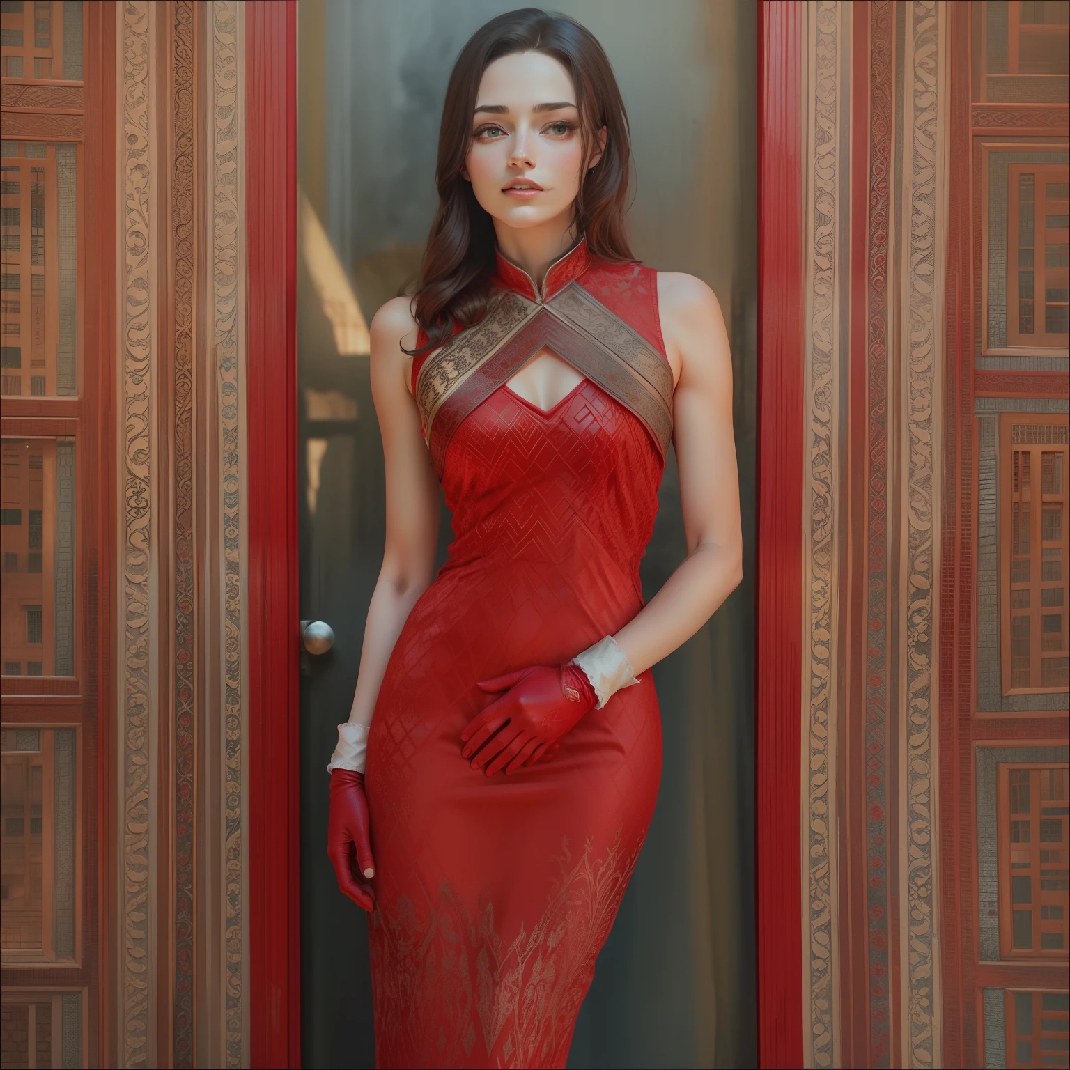 Red wedding Glove