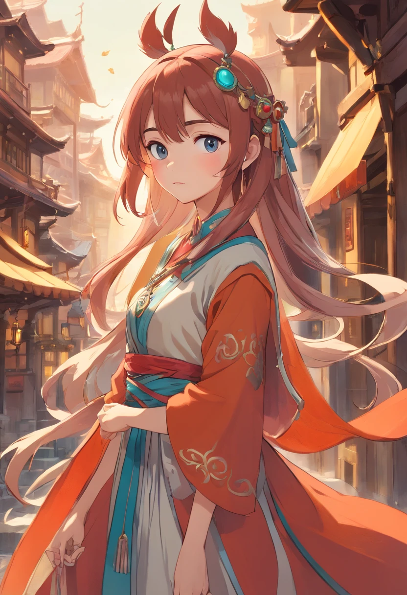 (best quality,4k,8k,highres,masterpiece:1.2),ultra-detailed,(realistic,photorealistic,photo-realistic:1.37),anime,realistic anime costume design,colorful, vibrant colors,sharp focus,hair flowing in the wind,elaborate details, professional,anime character design,high-quality rendering,studio lighting,dynamic poses,unique and expressive facial expressions,captivating eyes and gaze,exquisite fabric textures,attention to small details,artistic expression,eye-catching outfit designs,stylized accessories,perfect symmetry,special attention to facial features,fringes and ribbons,mix of traditional and modern elements,impressive and elaborate headpieces,subtle shading and highlights,beautifully crafted armor pieces,unique weapons,imposing and powerful stances,eye-catching color schemes,immersive backgrounds with magical surroundings,fantastical landscapes and cityscapes,highly detailed environments,atmospheric lighting and shadows,elevated sense of depth and perspective,impressive perspective distortion,impressive variety in character designs,dynamic and energetic poses,combination of softness and strength,emotional art style,rich and immersive world-building,emotionally driven storytelling,striking and memorable designs.