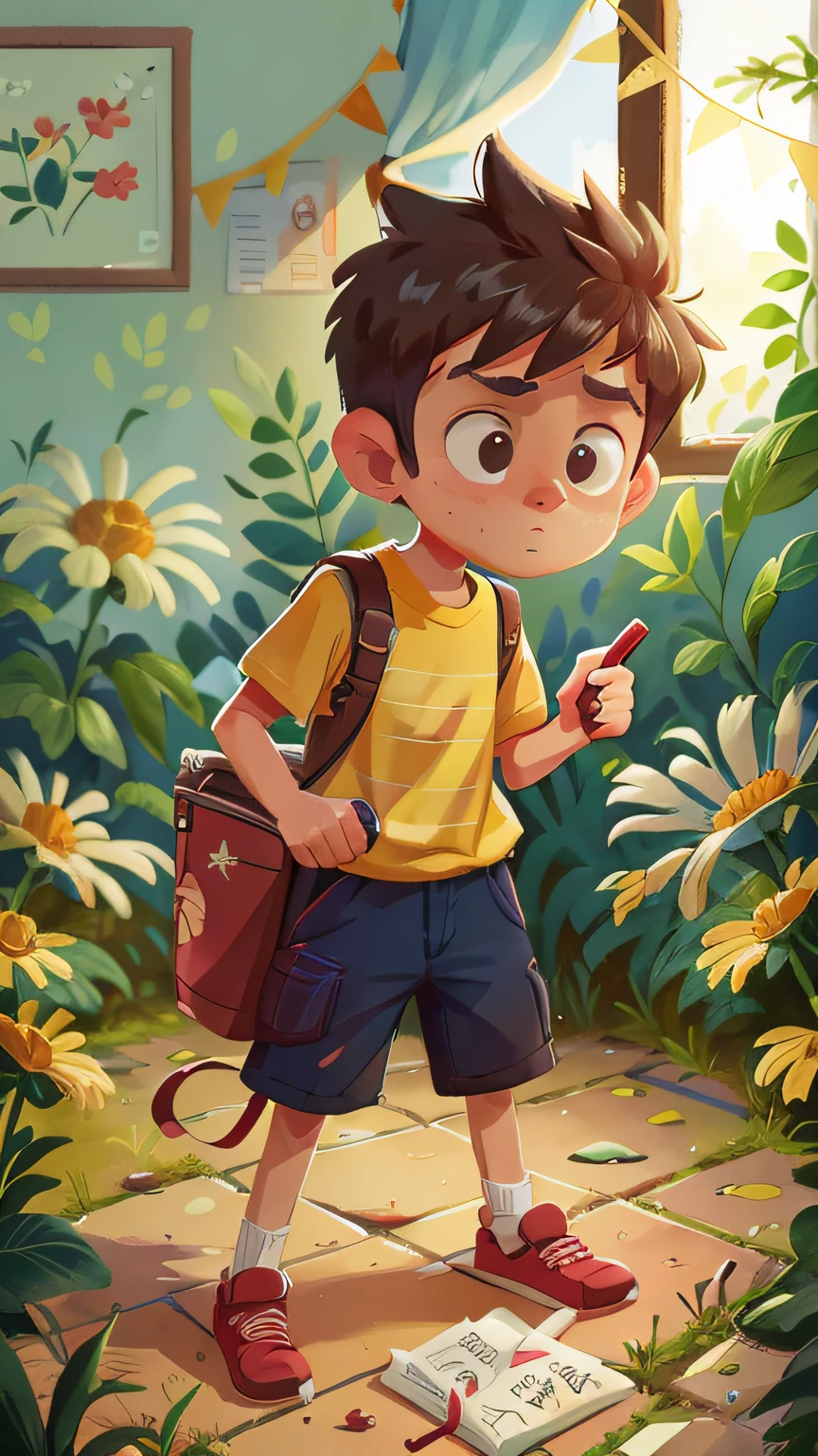 (confused) However, there was an aspect of Lucas that often got him into trouble. He was stubborn and didn't like to obey his parents' directions. Even though they gave him advice for his safety, he often went his own way, believing he could take care of himself.