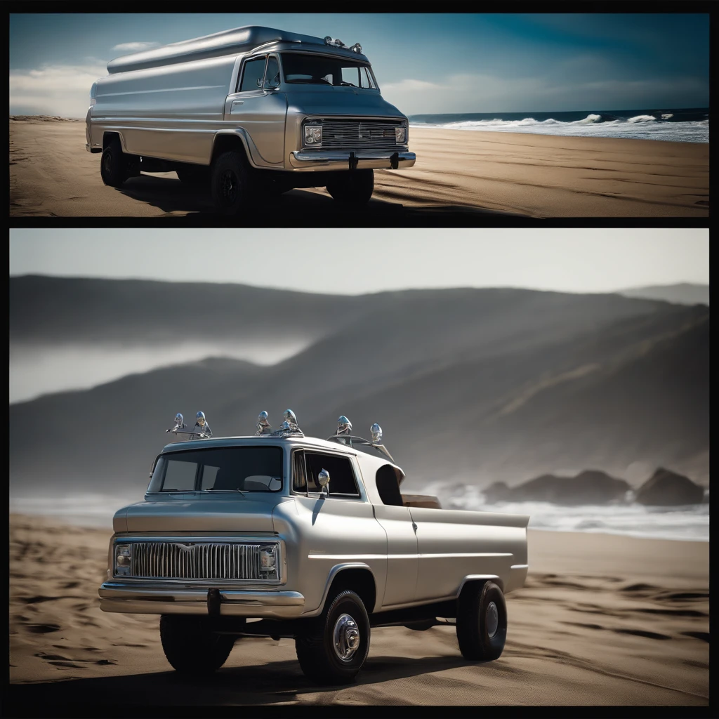 Silver Surfer Truck, (Silver surfer surfing on top of a truck) , Silver Hero, personagem prata, Todo em metal, maravilha, Dc, realista, super detalhes, Design Intelligence, Silver surfer surfing on top of the truck body with sea waves inside the body, Matrix price, estilo velozes e furiosos, close no surfista em. Top of the truck, ondas dentro da carroceria, Utopia, irreal, Motor irreal, alta tecnologia, Ultra qualidade realista, pele perfeita, Rendered in 12K resolution, hiper detalhado, ice truck, hero in. Top of the truck, [Surfer on top of truck] Surf de Metal Surfer, Show the Detailed Surfer Hero, corpo todo!