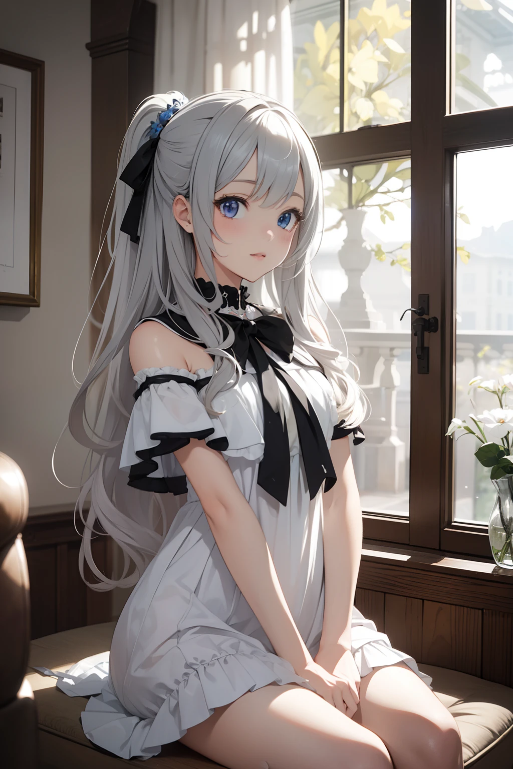((Best quality)), ((Masterpiece)), ((Ultra-detailed)), (illustration), (Detailed light),A girl