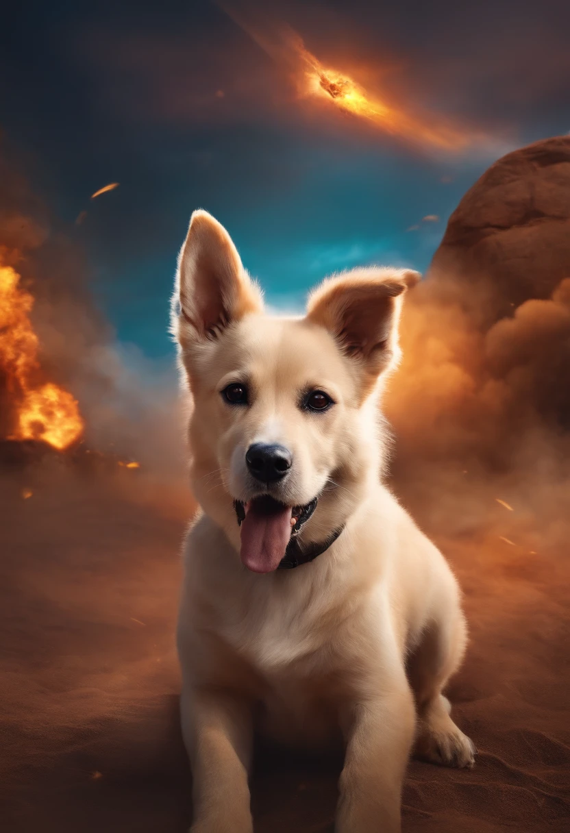 Dog play free fire game