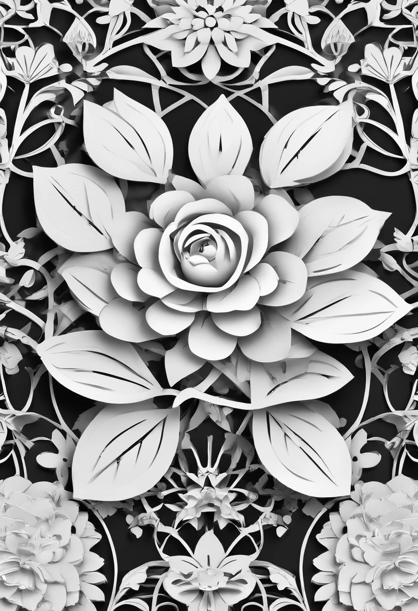 Black and white stick figure 1 rose flower, fine ink line art, comic style, beautiful line art, black and white comic style, manga style, manga art style, pencil and ink drawing, black and white coloring
