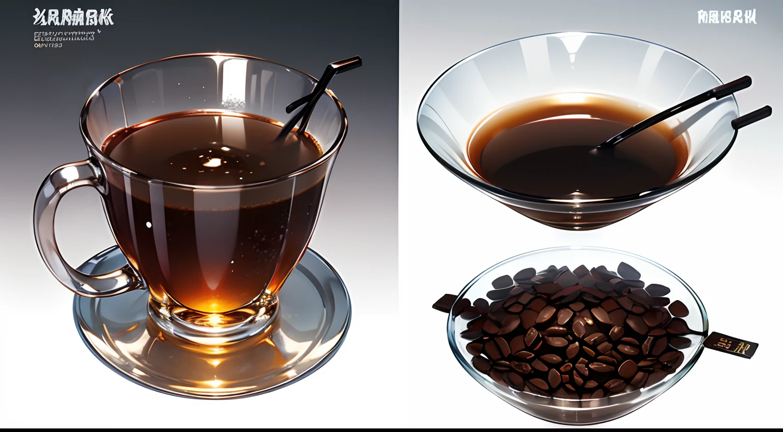 comic strip,A cup of Luckin coffee,A glass of Maotai,antigravity,The art of splashing,Detail enhancement,8K,super-fine,concept-art