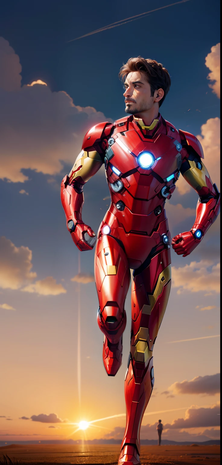 Make it a iron man but the face can't be change and stay normal and real