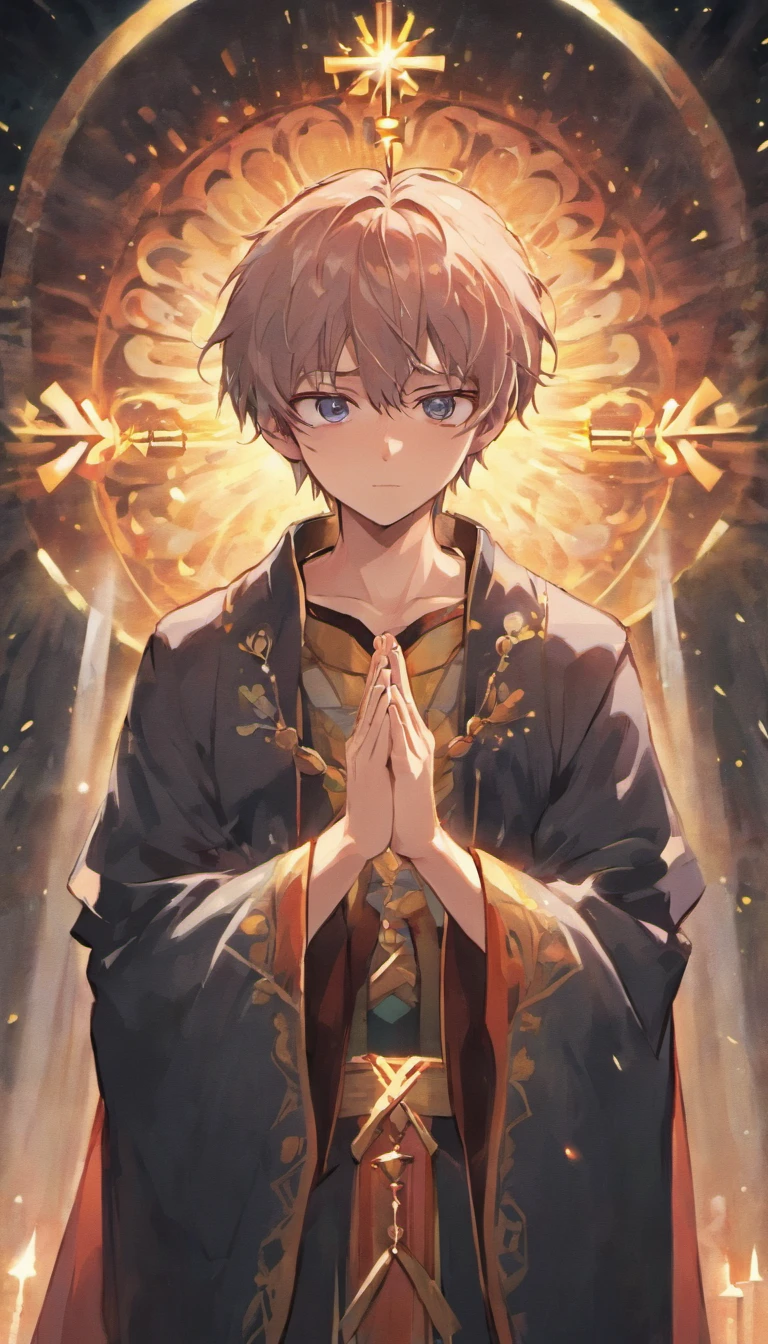 man praying
